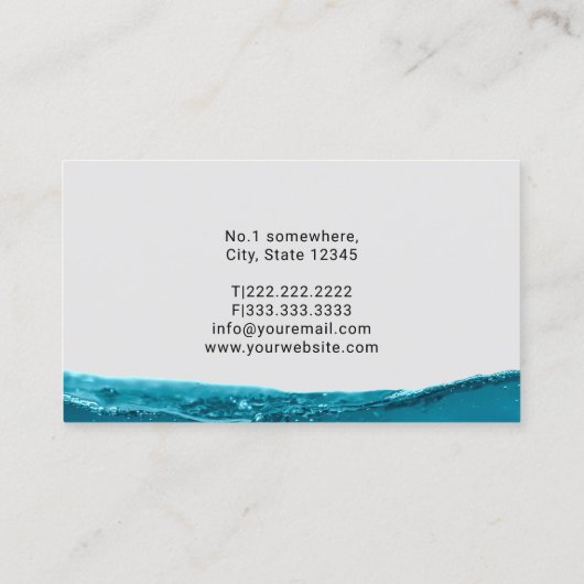 Berufliches Klempnerlogo für das Klempnerwerkzeug Visitenkarte (Rückseite)