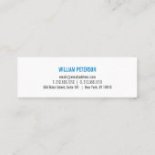 Berufliches Klempnerlogo mit schwarzem Klettversch Mini Visitenkarte (Rückseite)