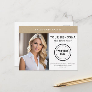 Berufliches Kraftpapier Ihr City Real Anwesen Postkarte