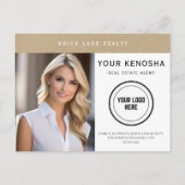 Berufliches Kraftpapier Ihr City Real Anwesen Postkarte (Vorderseite)