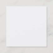 Berufliches kreatives Design Einfach Schlicht mode Quadratische Visitenkarte (Rückseite)