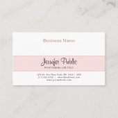 Berufliches kreatives Design Elegante Rosa Moderne Visitenkarte (Vorderseite)