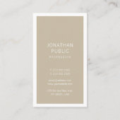 Berufliches kreatives Design Sleek Schlicht modern Visitenkarte (Rückseite)