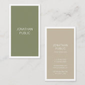 Berufliches kreatives Design Sleek Schlicht modern Visitenkarte (Vorne/Hinten)