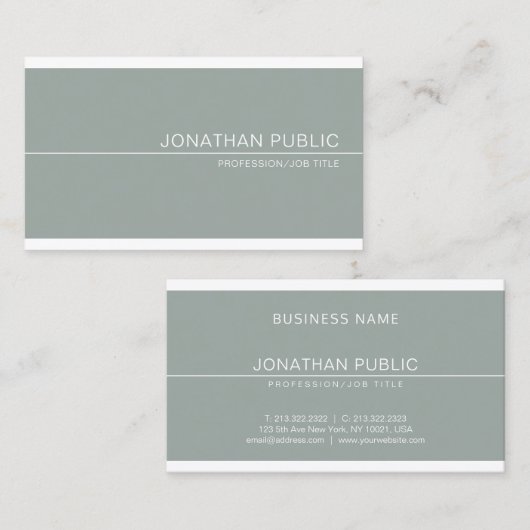 Berufliches kreatives Design Visitenkarte (Vorne/Hinten)