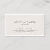 Berufliches kreatives Minimalistisches Design Schl Visitenkarte (Vorderseite)