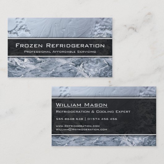 Berufliches Kühlservice - Visitenkarte (Vorne/Hinten)