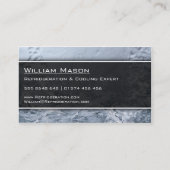 Berufliches Kühlservice - Visitenkarte (Rückseite)