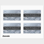 Berufliches Kühlservice - Visitenkarte Rechteckiger Aufkleber (Blatt)