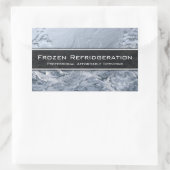 Berufliches Kühlservice - Visitenkarte Rechteckiger Aufkleber (Tasche)