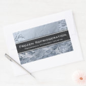 Berufliches Kühlservice - Visitenkarte Rechteckiger Aufkleber (Umschlag)
