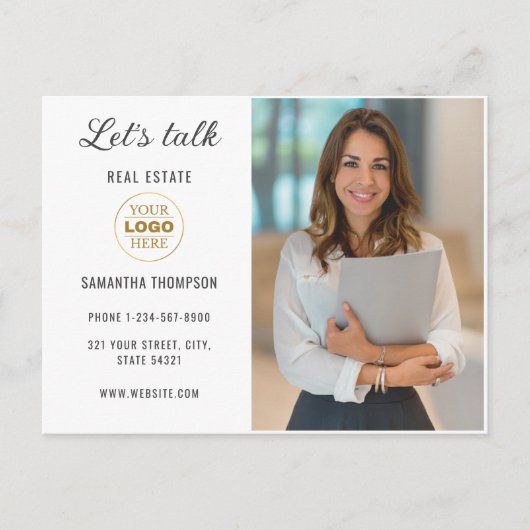 Berufliches kundenspezifisches Geschäft Feiertagspostkarte (Vorderseite)