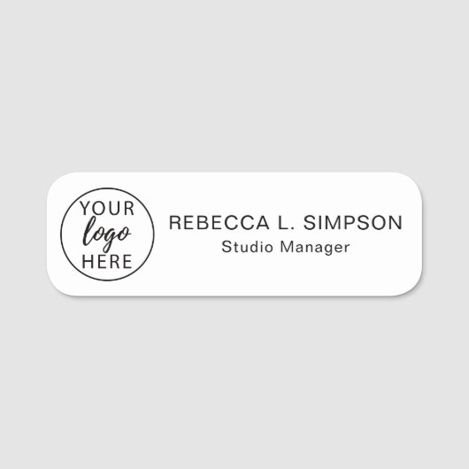 Berufliches kundenspezifisches Geschäft Namensschild (Vorderseite)