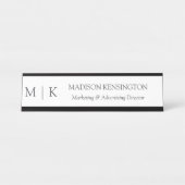 Berufliches kundenspezifisches Geschäft Schreibtischnamensplakette (Vorderseite )