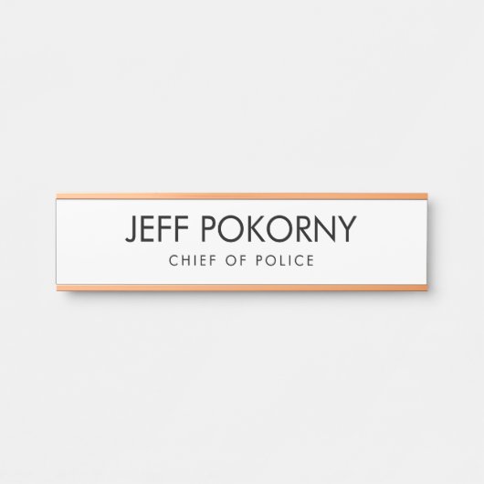 Berufliches kundenspezifisches Geschäft Türschild (Vorderseite )