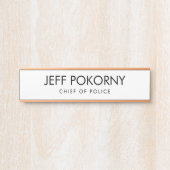 Berufliches kundenspezifisches Geschäft Türschild (Vorderseite )