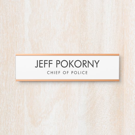 Berufliches kundenspezifisches Geschäft Türschild (Vorderseite )