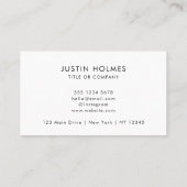 Berufliches kundenspezifisches Geschäft Visitenkarte (Rückseite)