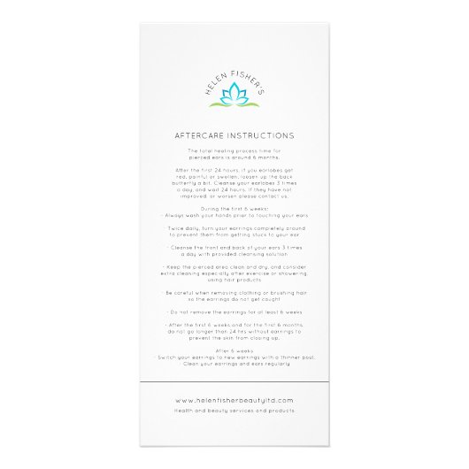 Berufliches kundenspezifisches Geschäft Werbekarte (Vorne)