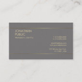 Berufliches künstlerisches Design Elegante Schlich Visitenkarte (Rückseite)