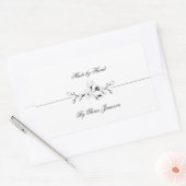 Berufliches Label für kleine Unternehmen Rechteckiger Aufkleber (Umschlag)