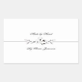 Berufliches Label für kleine Unternehmen Rechteckiger Aufkleber