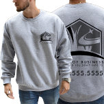 Berufliches Landschaftsbild für den Rasenpflege Sweatshirt<br><div class="desc">Mit unserem Lawn Care Logo Beruflich Landscaping Business Sweatshirt präsentieren Sie Ihr Unternehmen mit Stil und Professionalität. Dieses Sweatshirt wurde für die Pflege von Rasenflächen und Landschaftsfotografen konzipiert und bietet eine gepflegte Art, Ihre Dienstleistungen zu präsentieren. Mit einem individuell anpassbaren Vorder- und Rückseite ermöglicht es Ihnen, Ihr modernes schwarz-graues Logo...</div>
