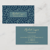 Berufliches Leaf-Muster Visitenkarte (Vorne/Hinten)