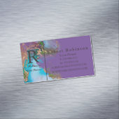 Berufliches, Lila Licht Magnetische Visitenkarte (Beispiel)