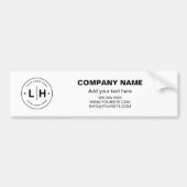 Berufliches Logo Autoaufkleber (Vorne)