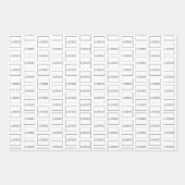 Berufliches Logo-Branding für Unternehmen Geschenkpapier Set (Vorderseite)