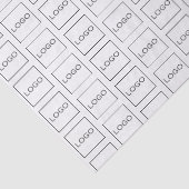 Berufliches Logo-Branding für Unternehmen Seidenpapier (Detail)