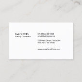 Berufliches Logo des modernen River Sun Horizon Visitenkarte (Rückseite)