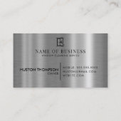 Berufliches Logo des Reinigungsservice für Fenster Visitenkarte (Rückseite)