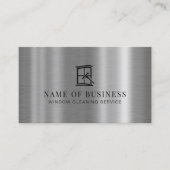 Berufliches Logo des Reinigungsservice für Fenster Visitenkarte (Vorderseite)