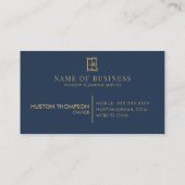 Berufliches Logo des Reinigungsservice für Fenster Visitenkarte (Rückseite)