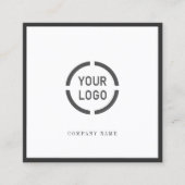 Berufliches Logo des Zollunternehmens Quadratische Visitenkarte (Vorderseite)