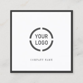 Berufliches Logo des Zollunternehmens Quadratische Visitenkarte