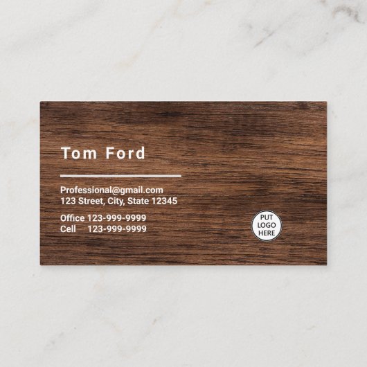 Berufliches Logo-Design Visitenkarte (Rückseite)