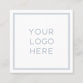 Berufliches Logo| Einfach und Minimalistisch Quadratische Visitenkarte