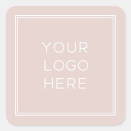 Berufliches Logo | Einfach und Minimalistisch Quadratischer Aufkleber