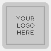 Berufliches Logo | Einfach und Minimalistisch Quadratischer Aufkleber (Vorderseite)