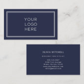 Berufliches Logo| Einfach und Minimalistisch Visitenkarte (Vorne/Hinten)