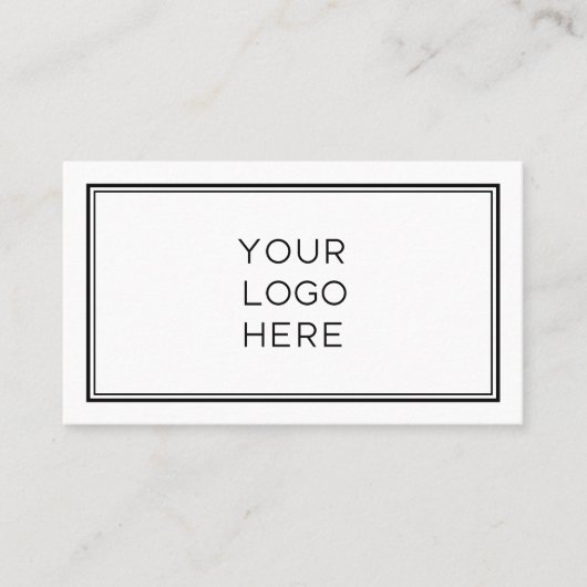 Berufliches Logo| Einfach und Minimalistisch Visitenkarte (Vorderseite)