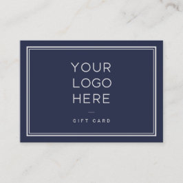 Berufliches Logo | Einfaches Geschenkzertifikat Rabattkarte