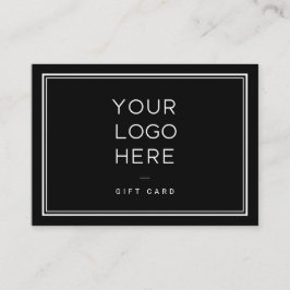 Berufliches Logo | Einfaches Geschenkzertifikat Rabattkarte