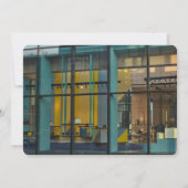 Berufliches Logo für Business Foto Weiß Minimalist Mitteilungskarte (Rückseite)