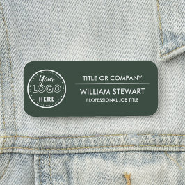 Berufliches Logo für das Branding Mitarbeiter Namensschild