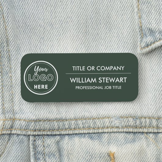 Berufliches Logo für das Branding Mitarbeiter Namensschild