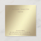 Berufliches Logo für das Diamantenhaus aus Anwesen Quadratische Visitenkarte (Rückseite)